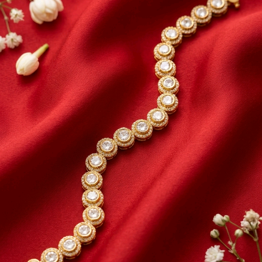 Traditional Moissanite Bracelet 